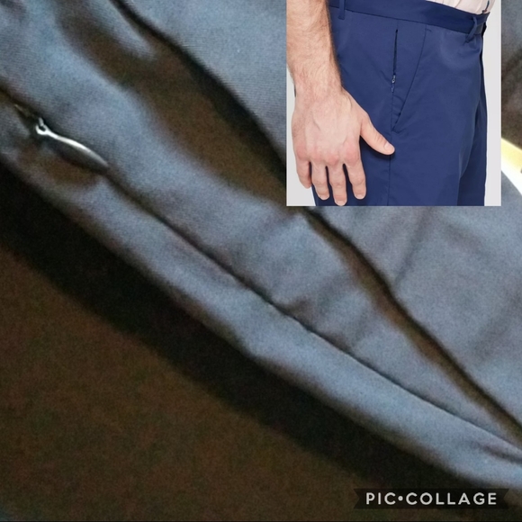 Goodfellow Blue Chino Tech Shorts 10.5" - Picture 5 of 5